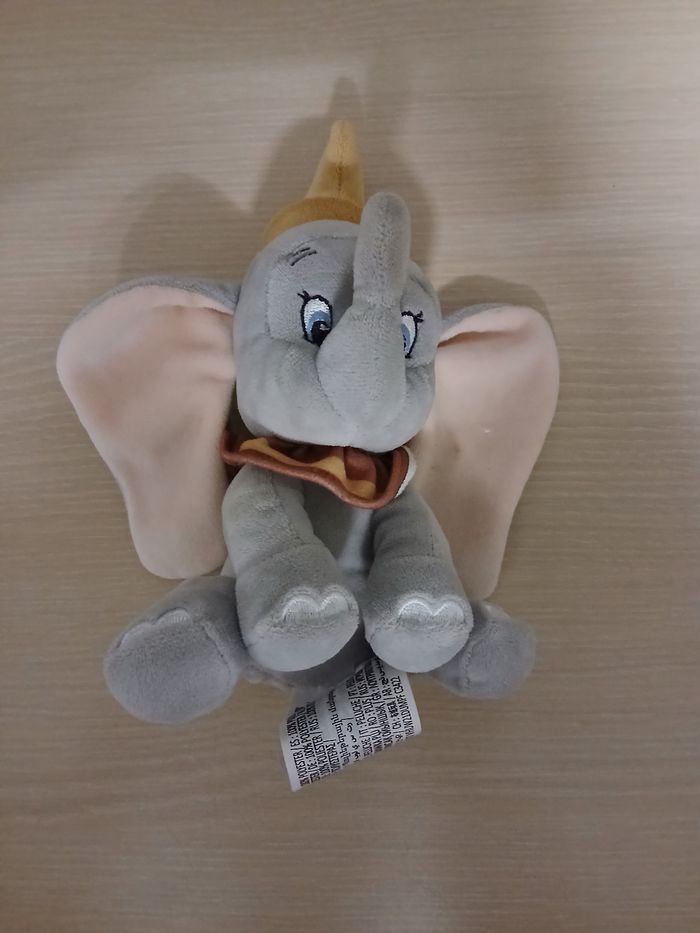 Peluche disney 12cm matiere polyster  couleur gris,rose,moutarde - photo numéro 5