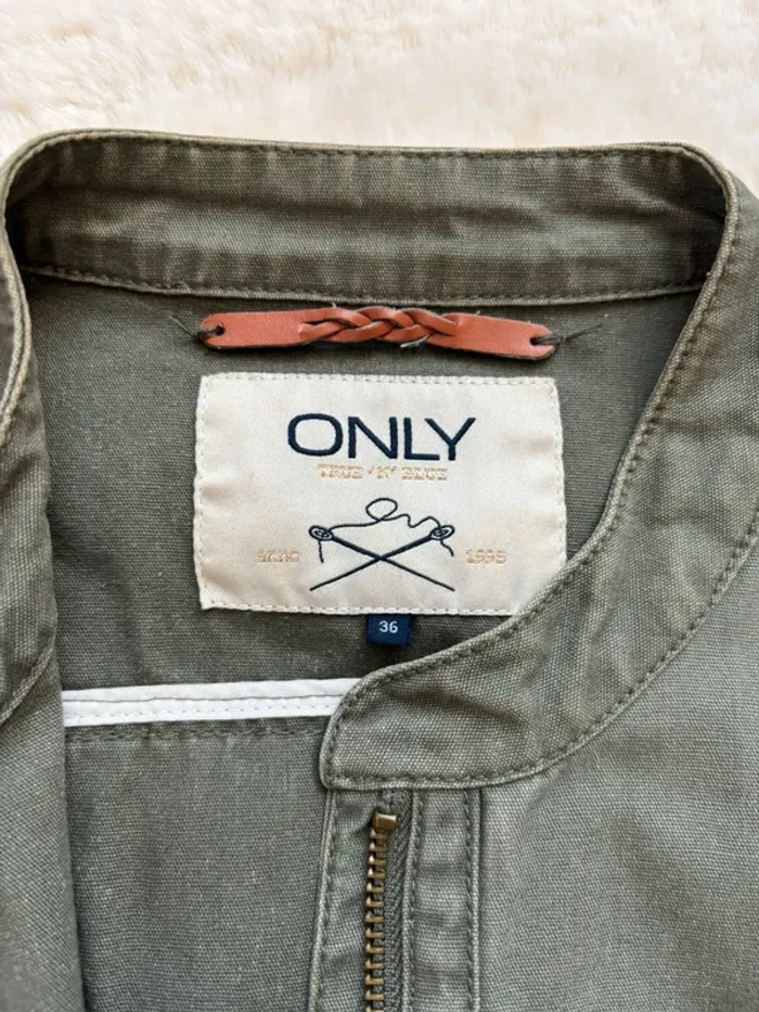 Veste en jeans kaki - photo numéro 5