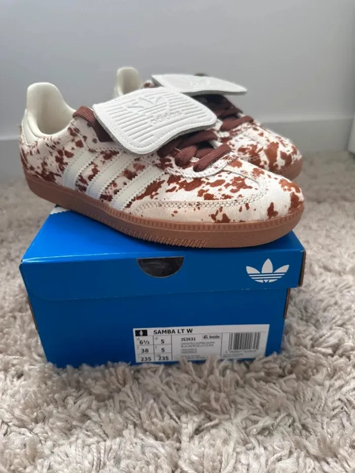 Adidas Samba Og LT cow print Brown White vache marron blanc - photo numéro 7