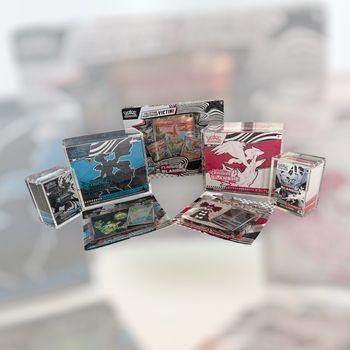 Pack Collectionneur Pokémon Noir & Blanc – Flamme Blanche & Foudre Noire (Acrylique Premium) – Non délotable