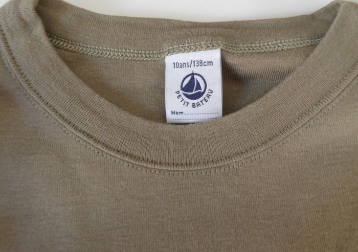 Tee shirt kaki - Petit bateau - 10 ans - photo numéro 3