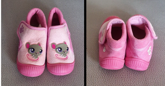 Belle paire de chaussons rose de pointure 29 - photo numéro 2