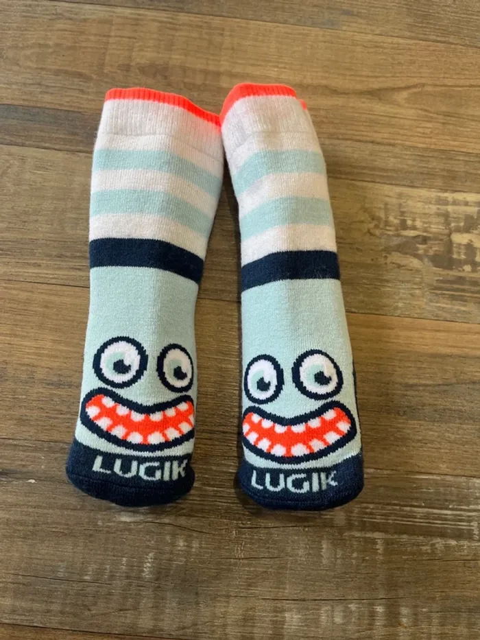 Chaussettes ski chaudes turquoise