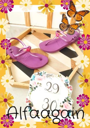 Tongs sandales 29 havaianas violettes