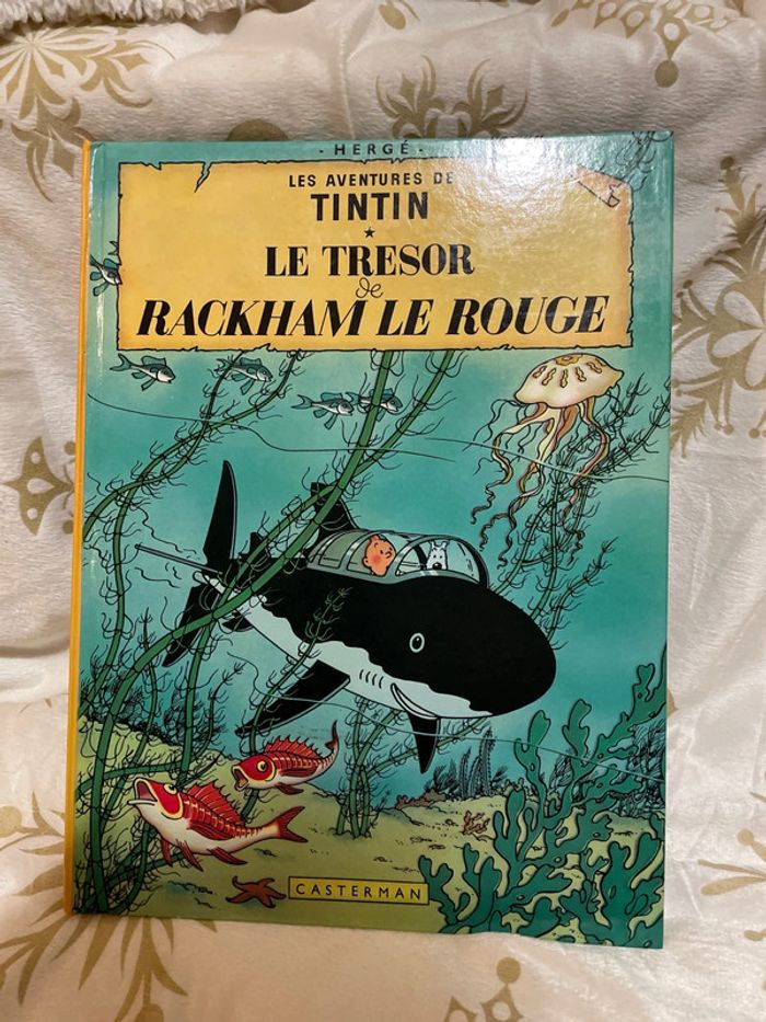 BD les aventures de Tintin Le trésor de Rackham le Rouge