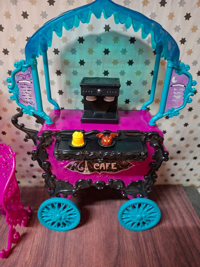 Monster high chariot de café scaris avec accessoires - photo numéro 4