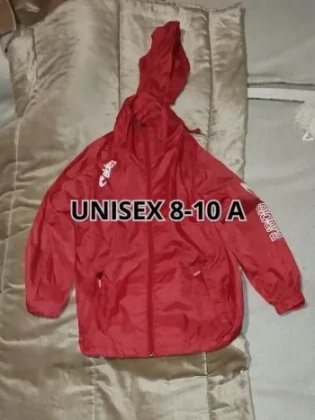 kway eldera rouge bordeaux unisex 8-10 ans