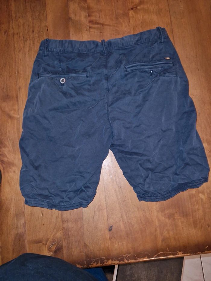 Bermuda bleu foncé/gris - photo numéro 3