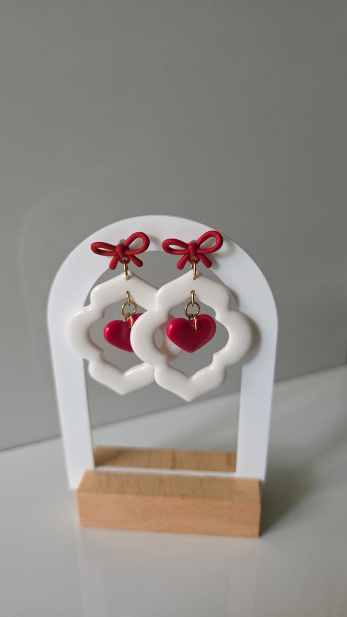 Boucles d'oreilles st valentin - photo numéro 3