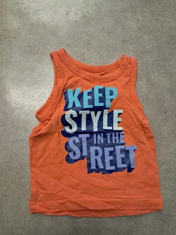 tee shirt débardeur garcon 2 ans