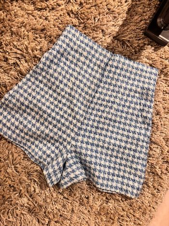Short pied de poule en tweed Zara