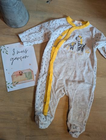 Pyjama Mes petits cailloux 3 mois