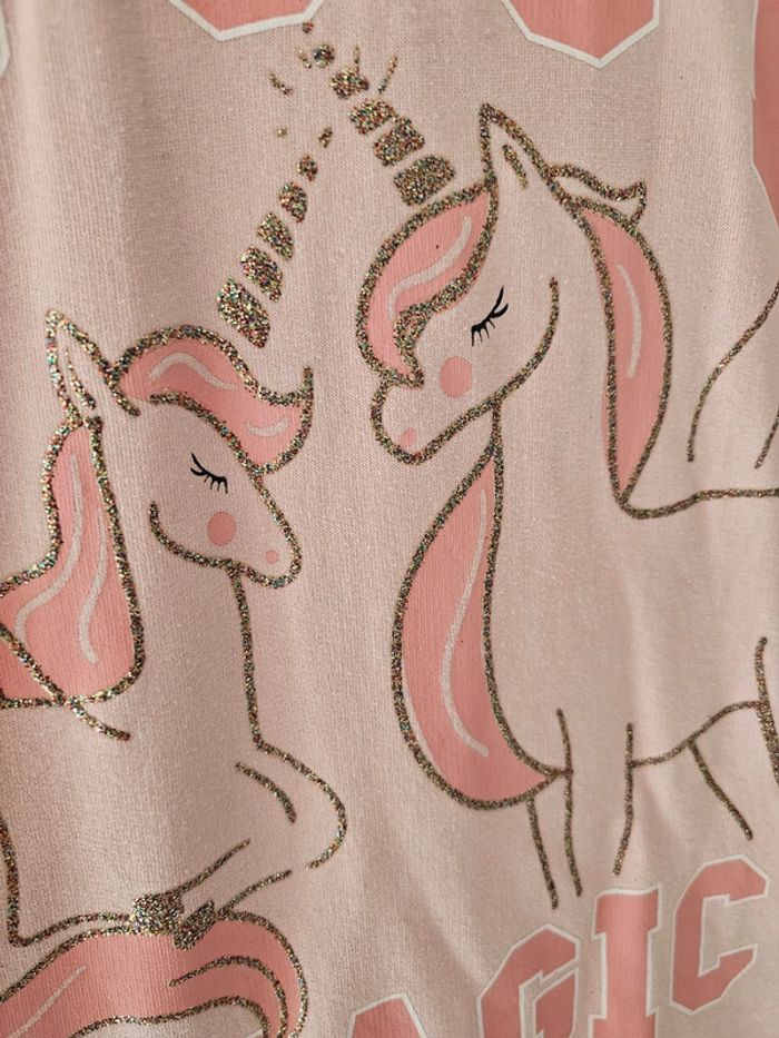 Pull long / robe ill Sweat à capuche long fille 12 ans licorne - photo numéro 3