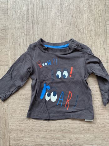 Tee-shirt manches longues taille 3 mois in extenso