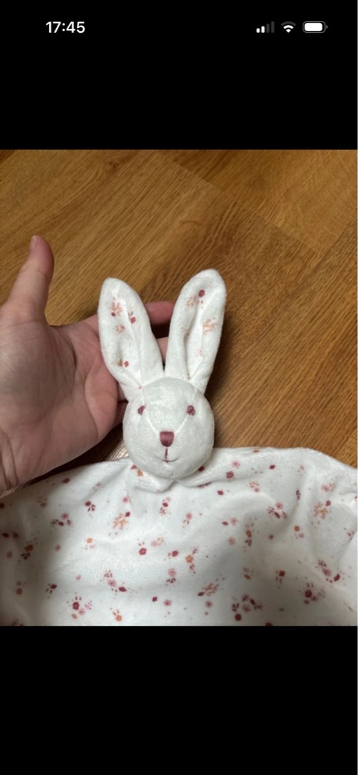 Jolie doudou fille lapin bouchara neuf - photo numéro 2