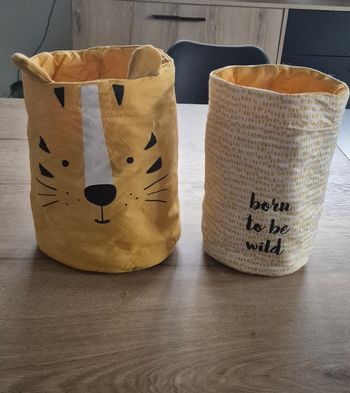 Lot panières de rangement tissus Samba