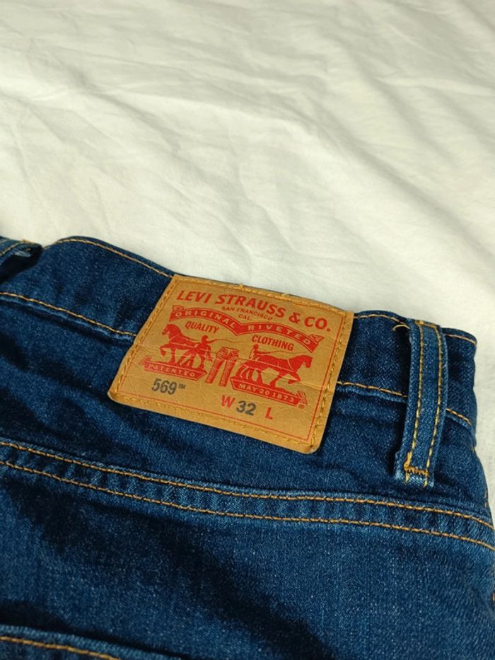 Jort Levis 569 bleu marine W32 - photo numéro 5