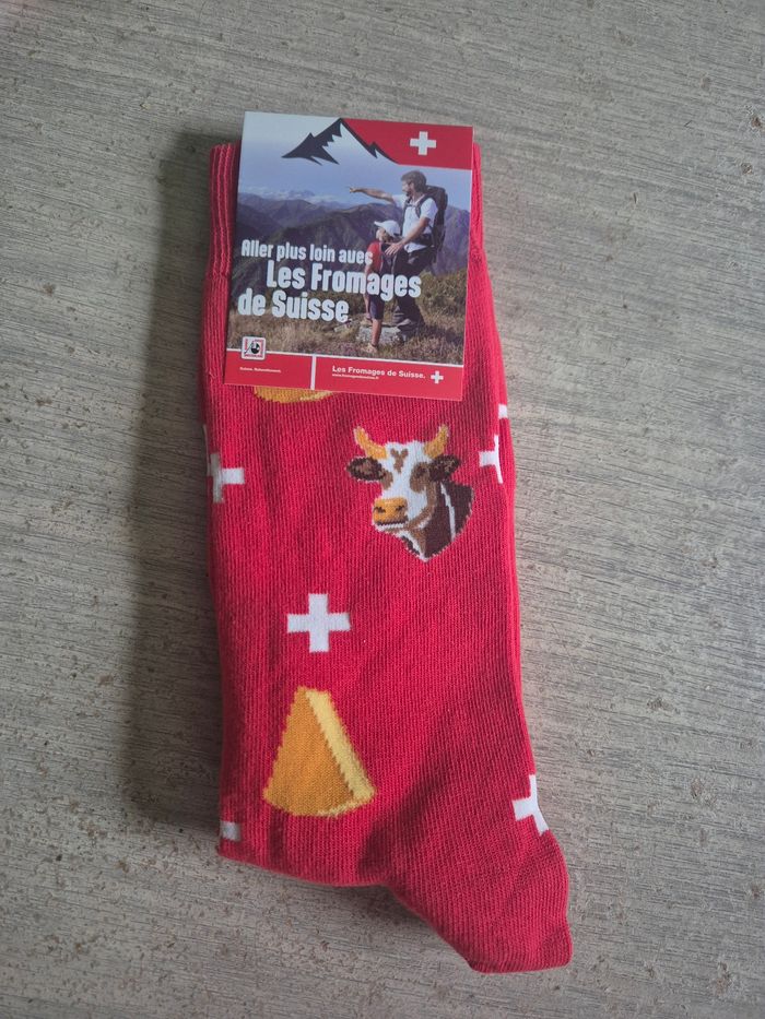 Chaussettes fromage Suisse