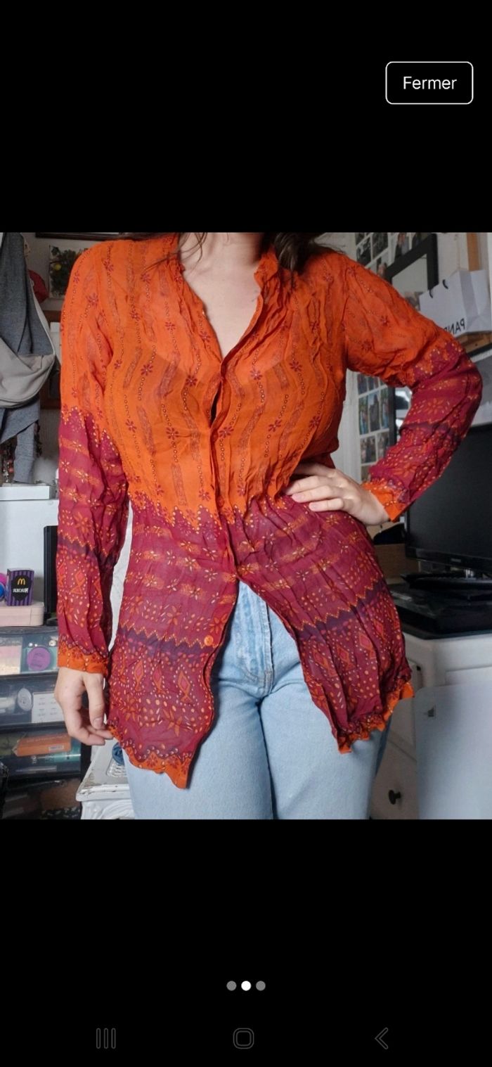 Blouse fluide transparente - photo numéro 2