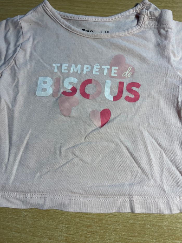TEE shirt manche longue bébé fille 3 mois - photo numéro 2