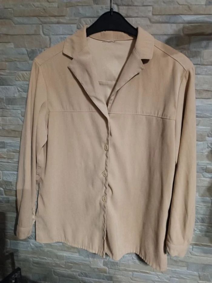 Sur-chemise beige 44