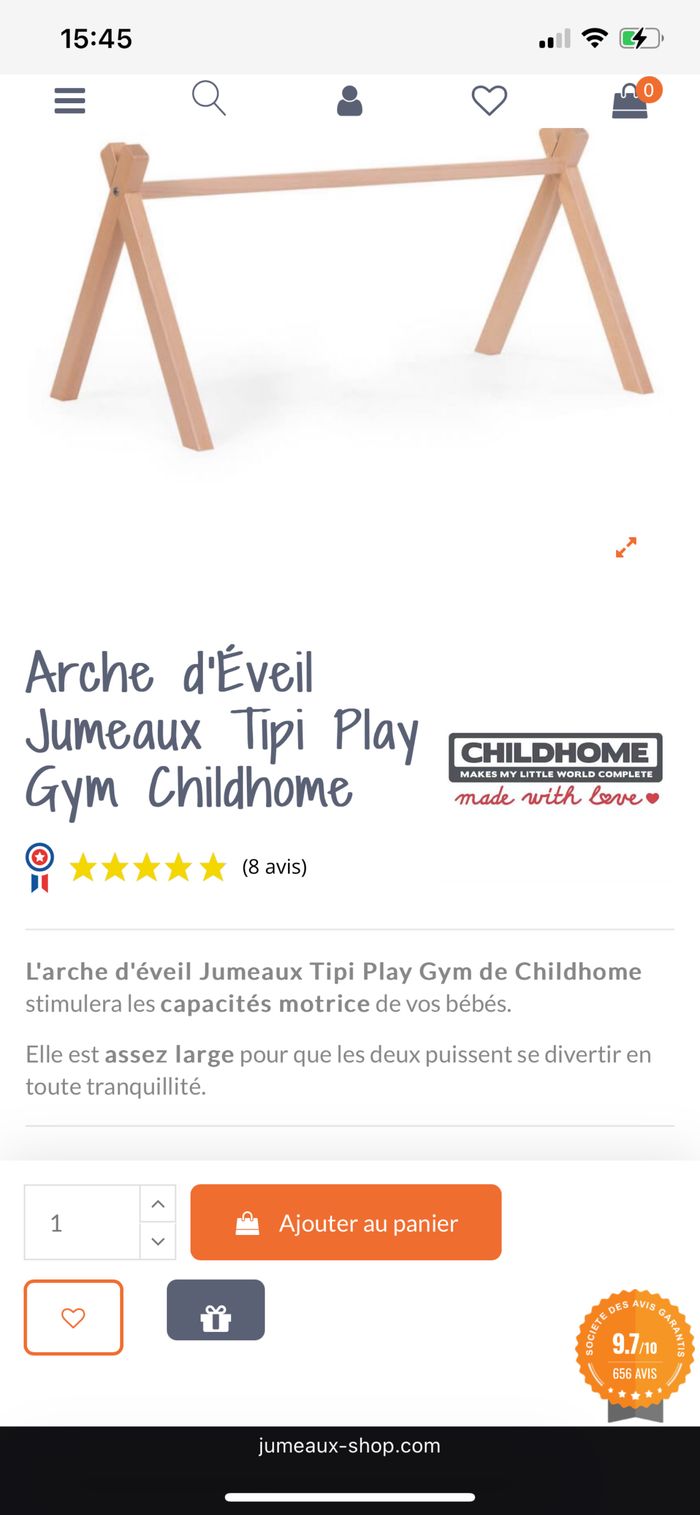 Arche de jeux (104cm) - photo numéro 2