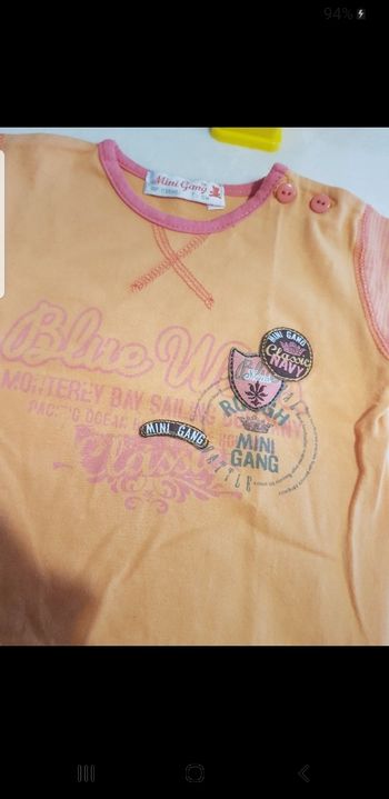 T.shirt bébé taille 6 mois