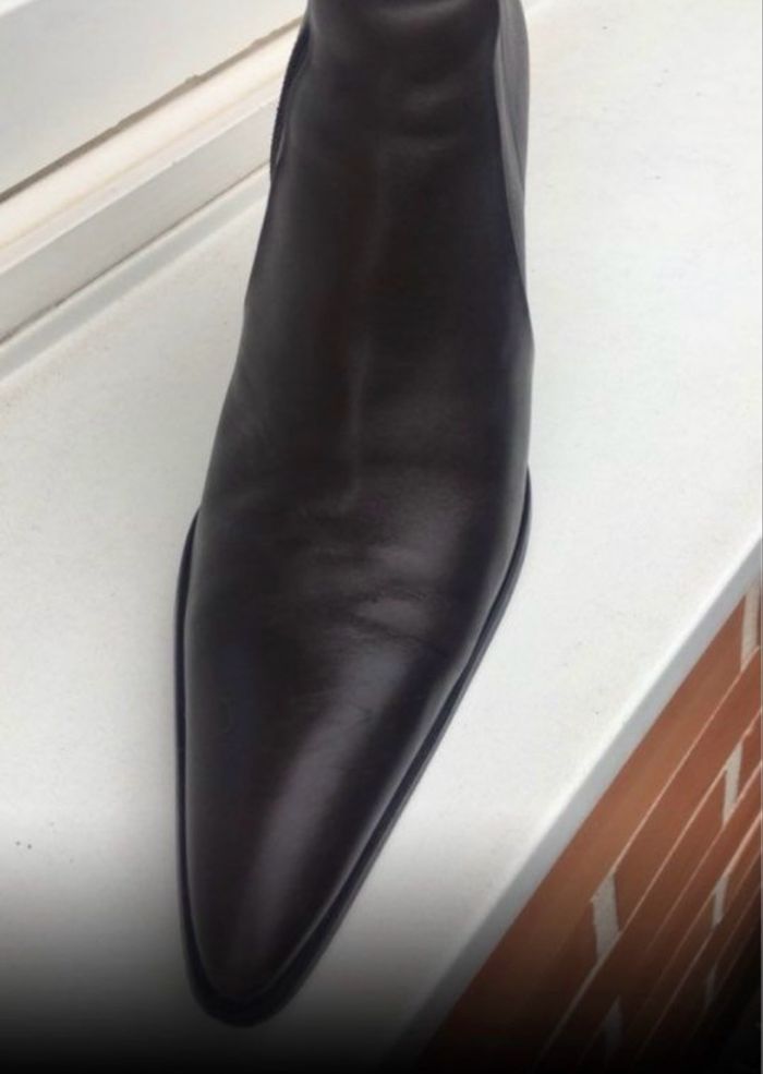 Boots cuir marron chocolat - photo numéro 4