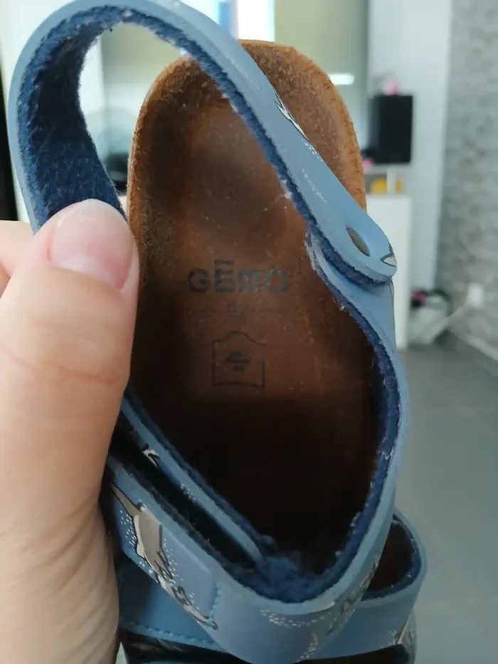 Sandales en cuir garçon gemo - photo numéro 4