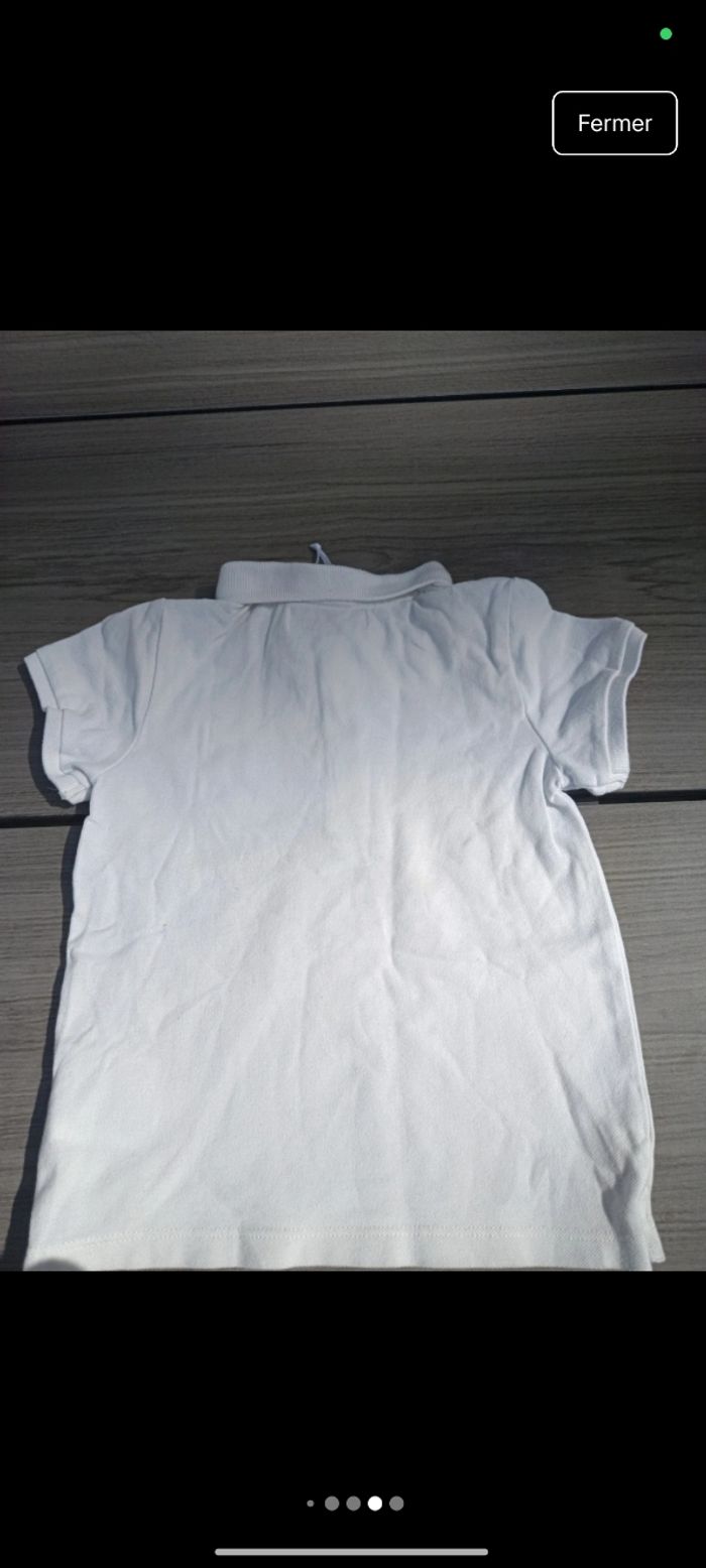 Polo blanc Cadet Rousselle 24 mois - photo numéro 7