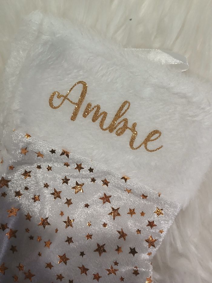 Chaussette de Noël personnalisée Ambre - photo numéro 2