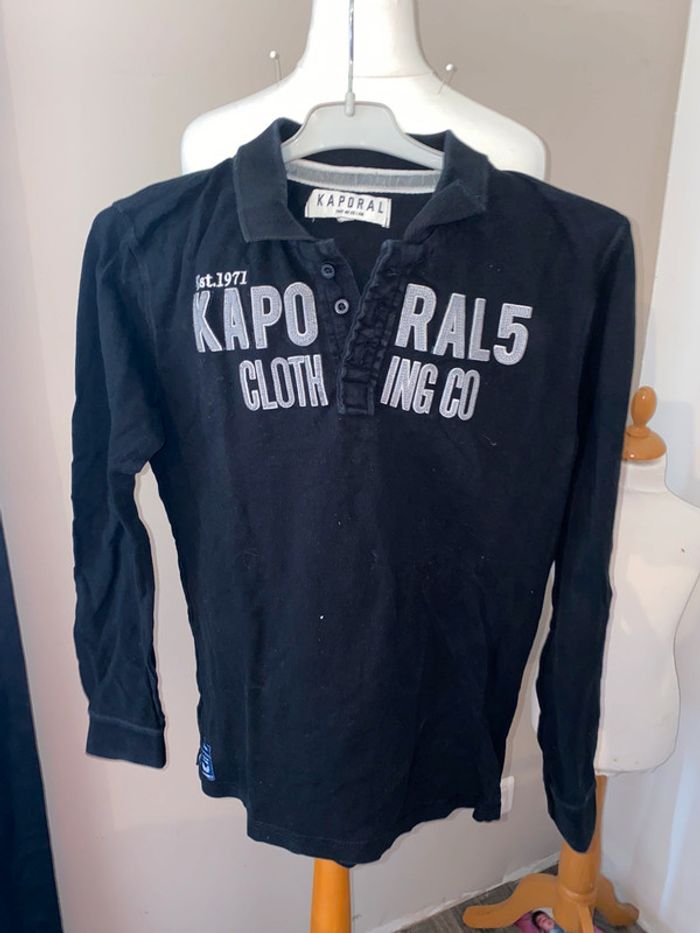 Tee-shirts manches longues kaporal 14 ans bleu marine