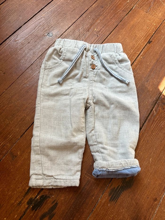 Pantalon gris clair Cadet Rousselle 6 mois