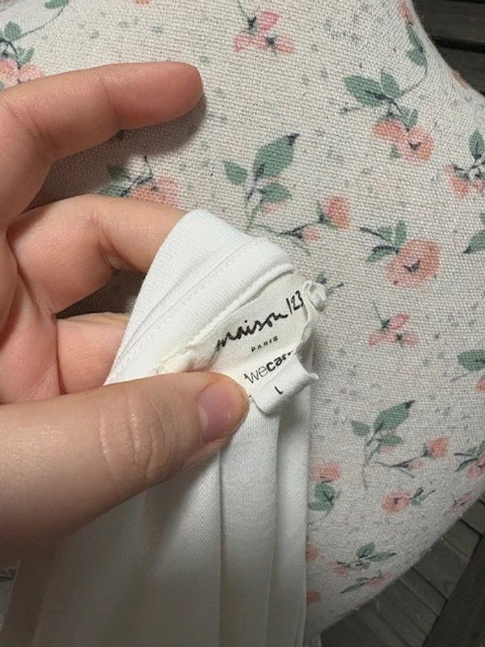 haut et t-shirt Mim blanc taille L - photo numéro 5