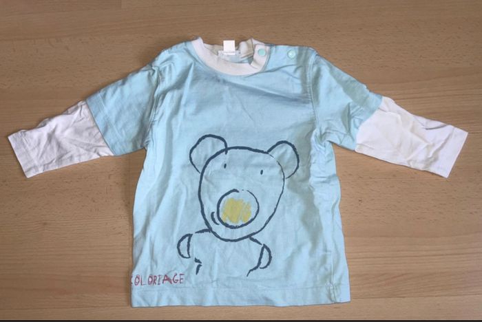 T shirt manches longues garçon taille 9 mois