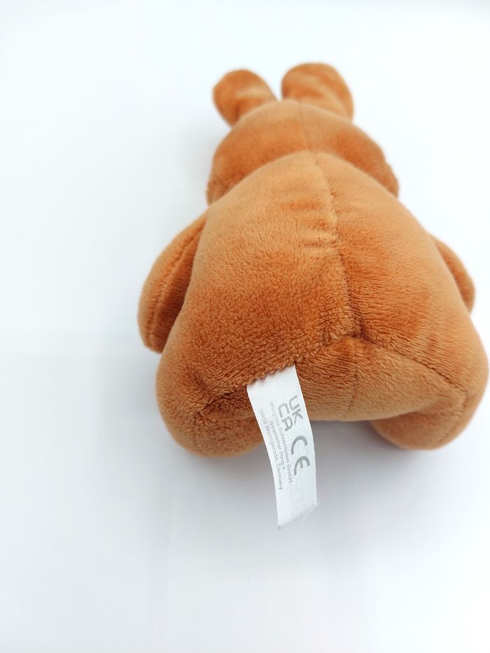 Peluche doudou lapin marron blanc LIDL UK CA Wergona Schokoladen 19 cm - photo numéro 4
