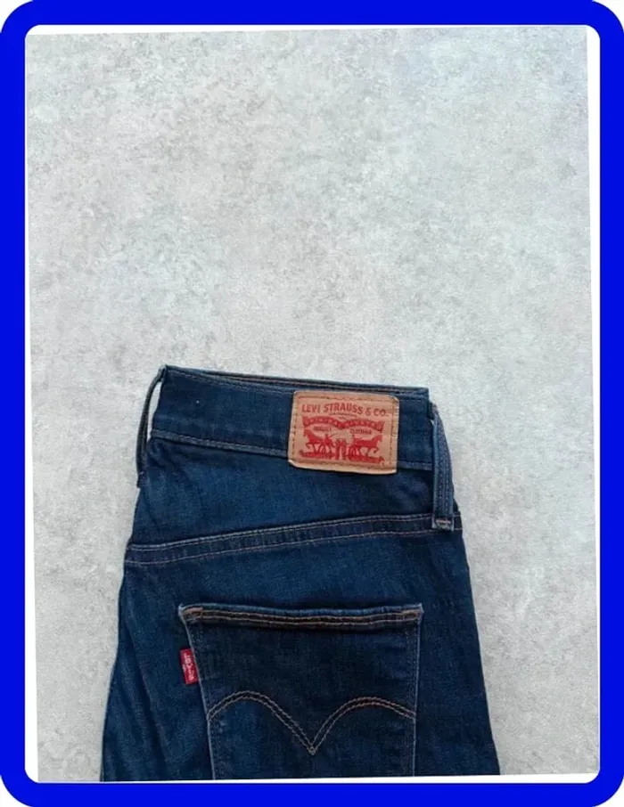 Jeans Levi's W28 FR38 L32 coupe skinny bleu Femme woen pan546b - photo numéro 2