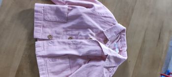 Veste en jean rose