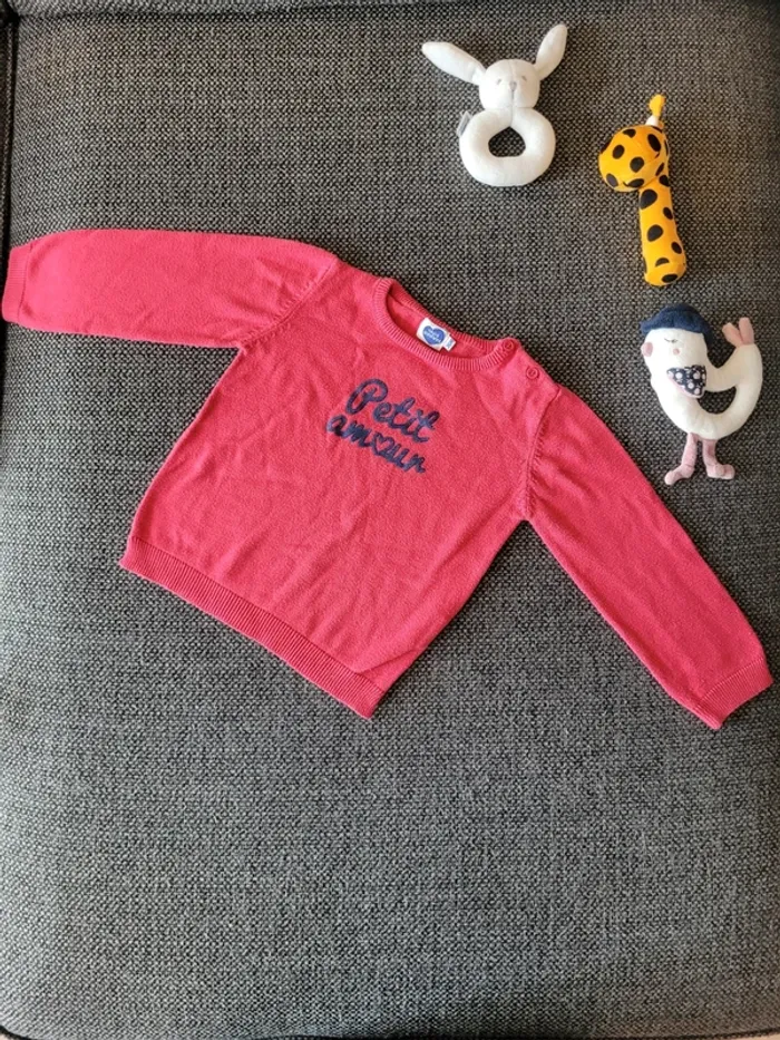 Pull fille Petit Amour 36 mois - photo numéro 2