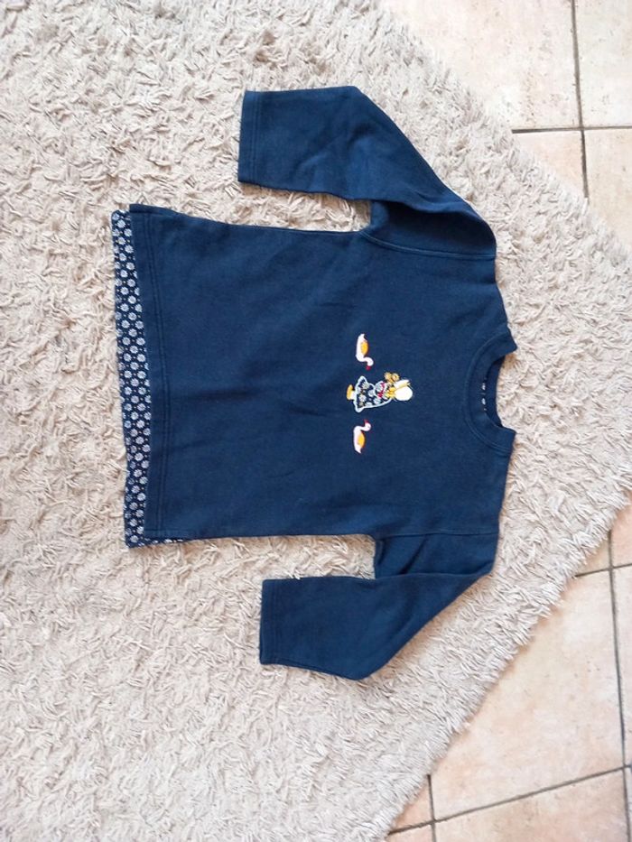 Pull sweat coton molletonné 8ans - photo numéro 2