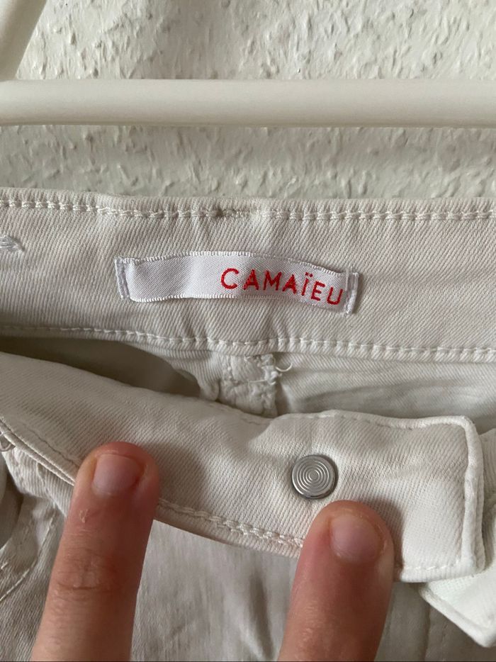 Jean Camaïeu blanc - photo numéro 2