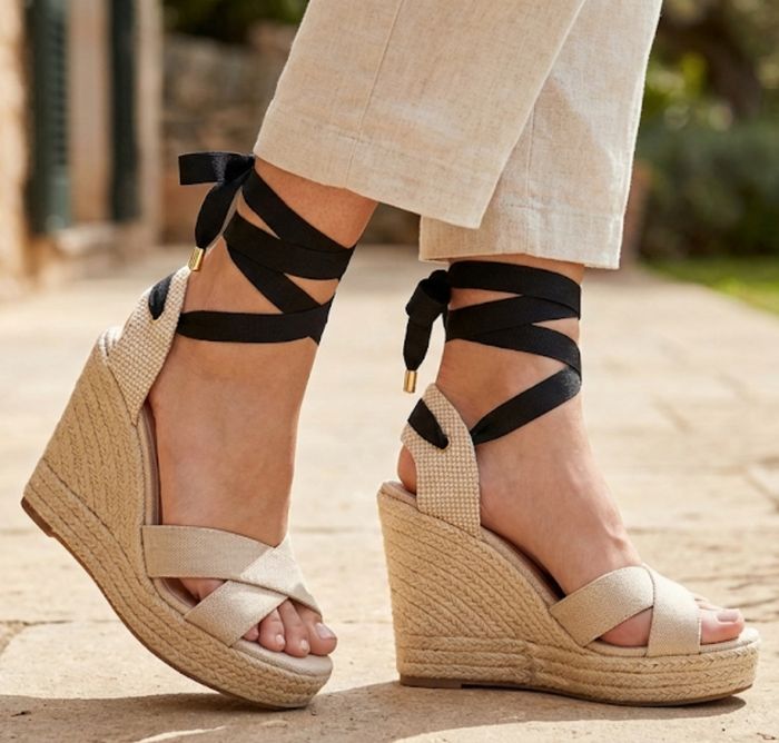 Sandales Compensées JustFab - Modèle Atwater - Taille 42 (11M) - Style Bohème - photo numéro 1