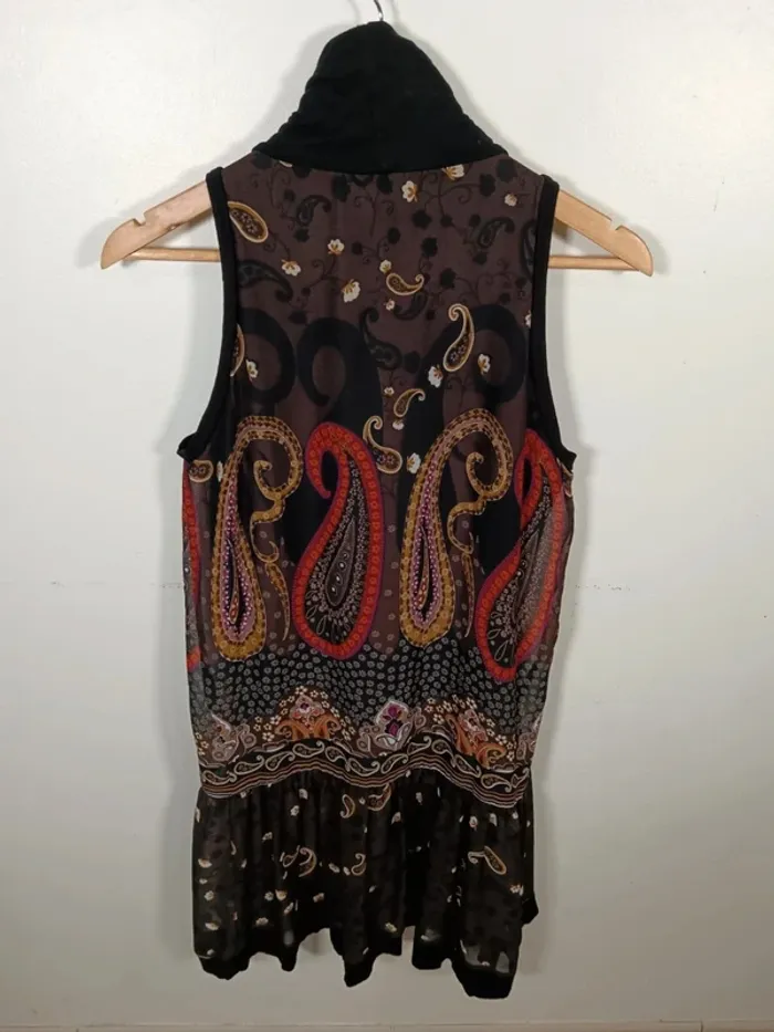C19 robe imprimé marron Promod 38 - photo numéro 2