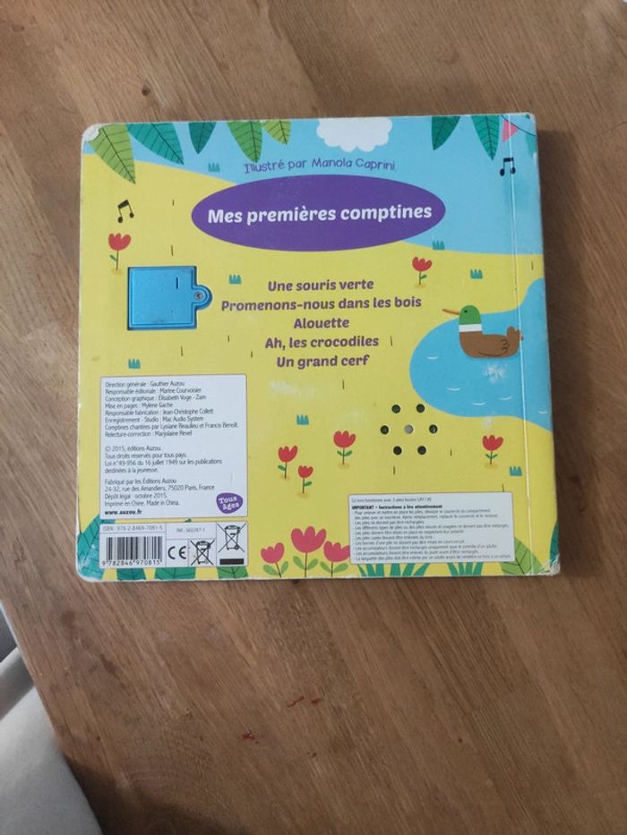 Livre comptine musical - photo numéro 2