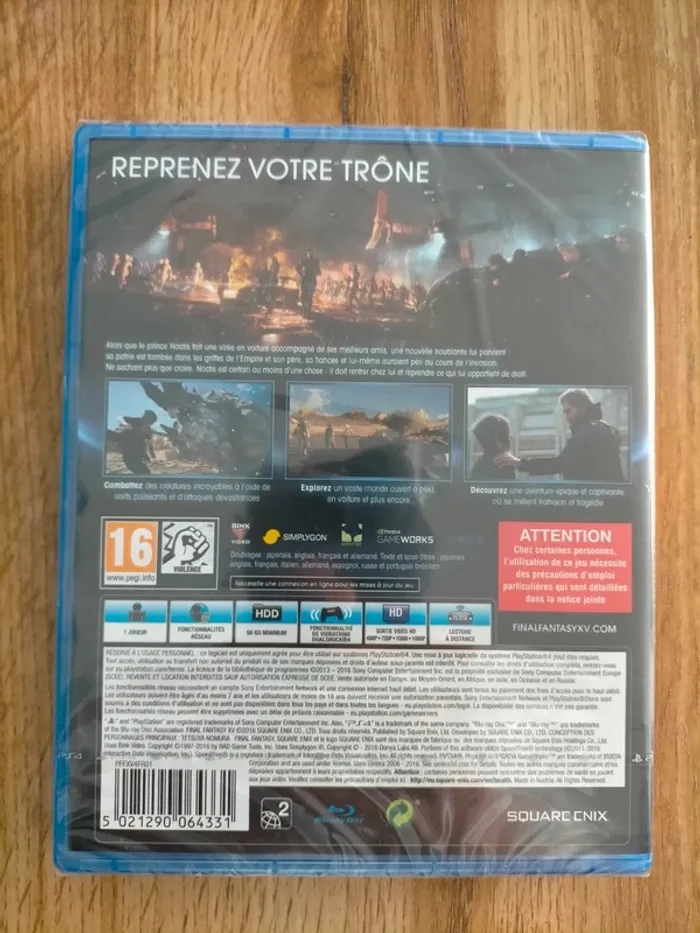 🇫🇷 Jeu PS4 final fantasy XV - photo numéro 2