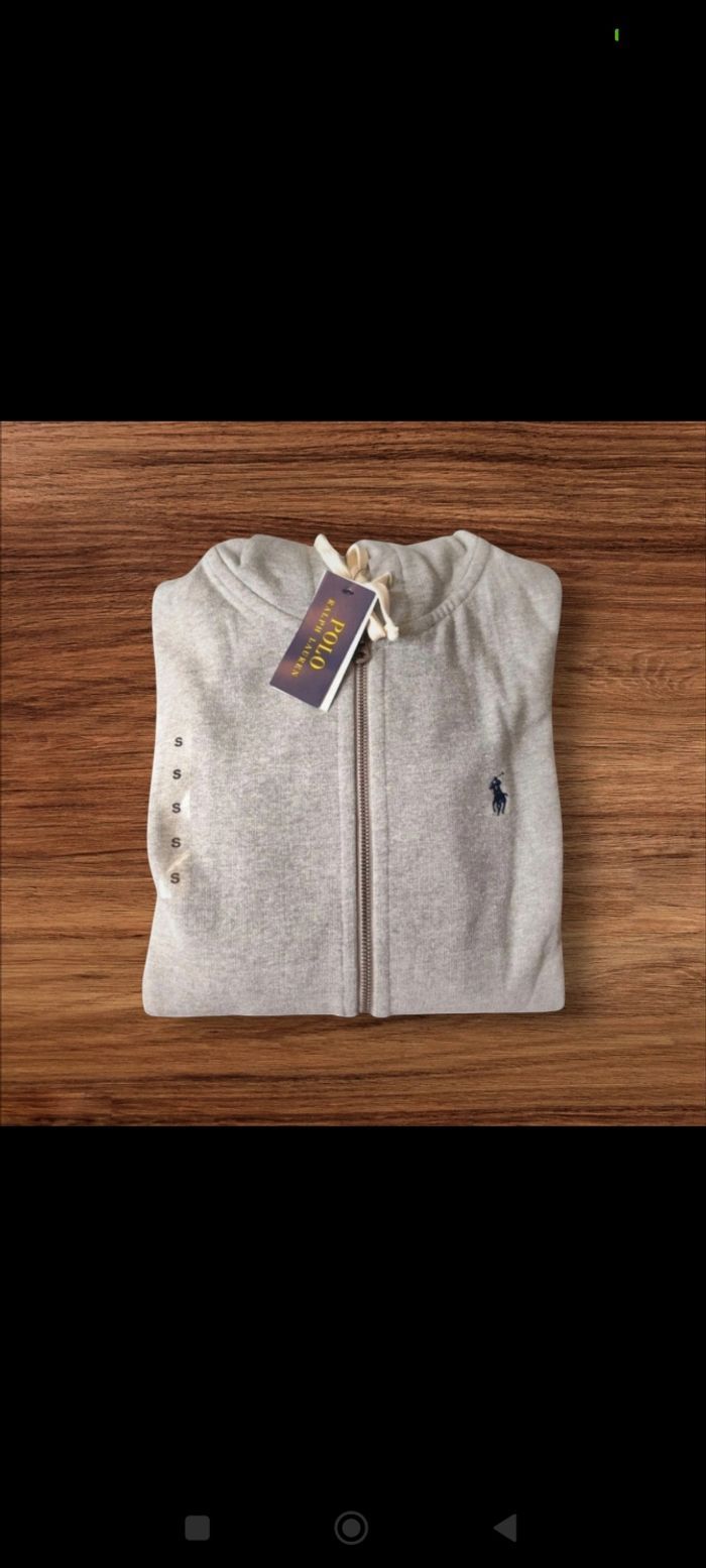 Sweat capuche zip gris Homme - photo numéro 3