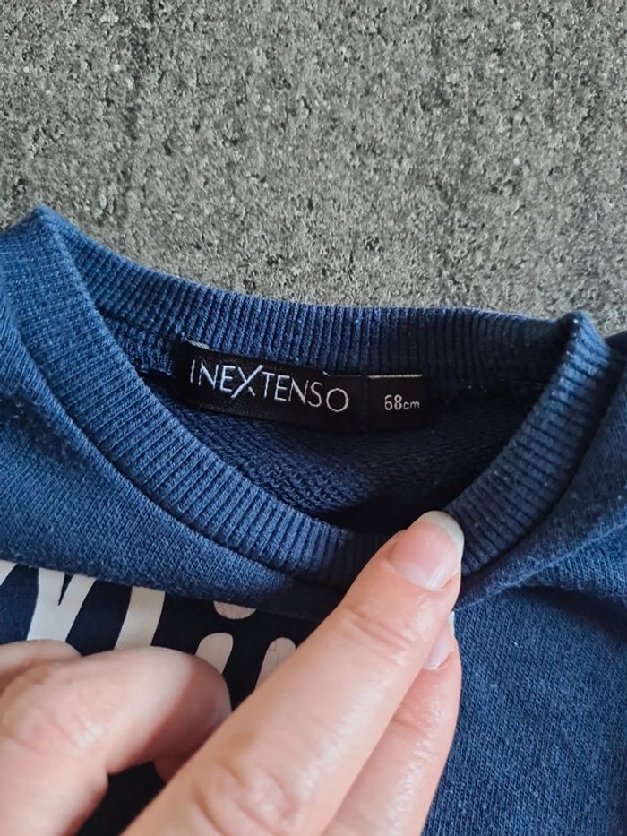 Pull mini love 6 mois Marine in extenso - photo numéro 3