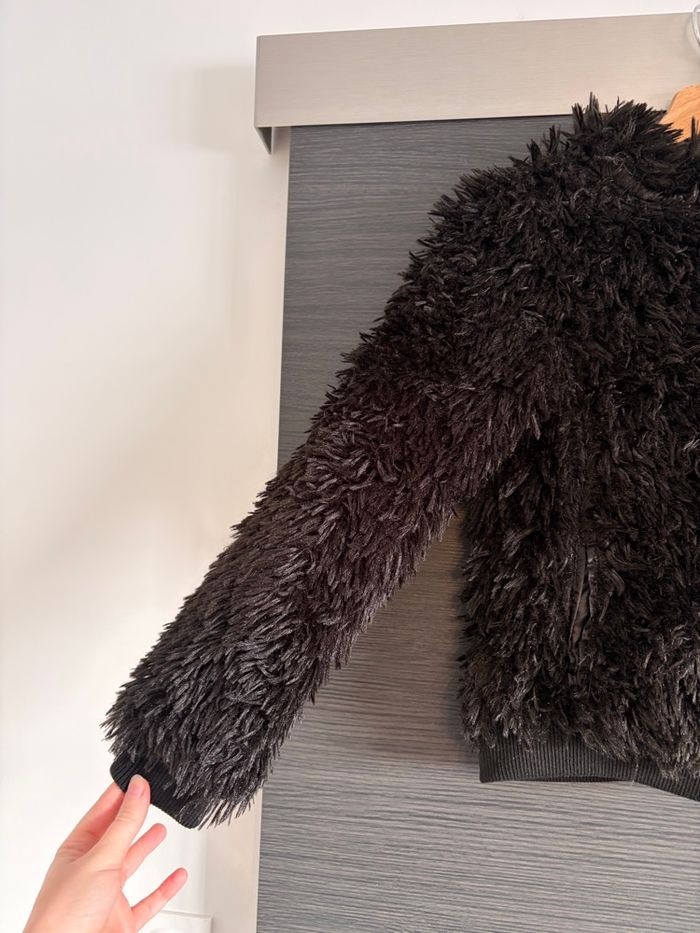 Manteau noir imitation fourrure Orchestra 14 ans - photo numéro 2