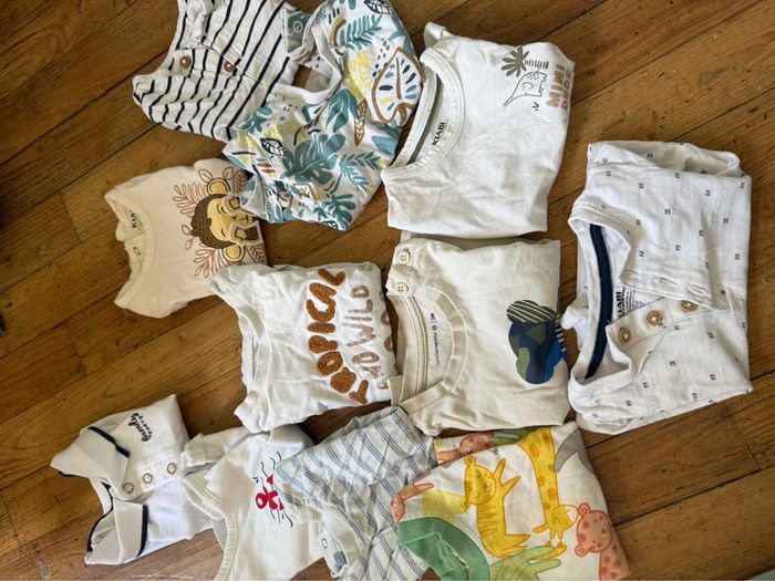 Lot 13 t-shirts 3 mois/59cm BE