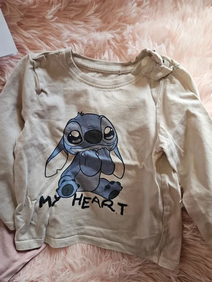 Lot 2 t-shirts manches longues disney - photo numéro 2